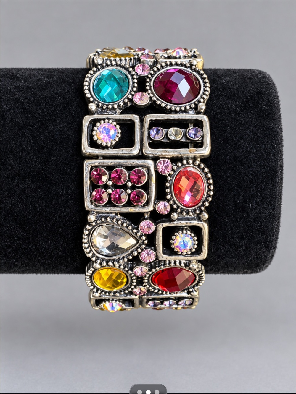 Multicolor Crystal Stretch Bracelet - Women Jewelry